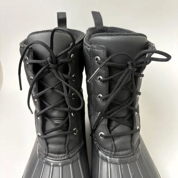 Sperry Topsider Gosling Quilted Duck Boot Waterproof Black - Picture 4 of 11